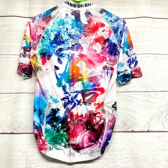 CHUANG DI Womens Cycling Jersey Front Pockets Non Slip Waist size XS - Picture 7 of 15